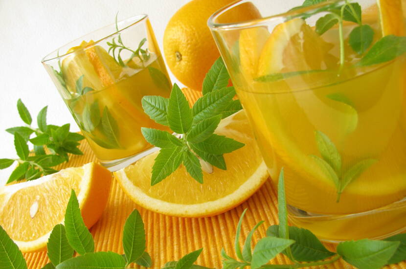 Für die Herstellung einer leckeren Limonade eignen sich sowohl Zitronen, Limetten aber auch Orangen. Dazu ein paar Früchte halbieren, auspressen und den Saft, zusammen mit wenig aufgelöstem Zucker, Stevia oder Zuckerersatz (Birkenzucker eignet sich z. B. dazu) in einen Krug geben. 