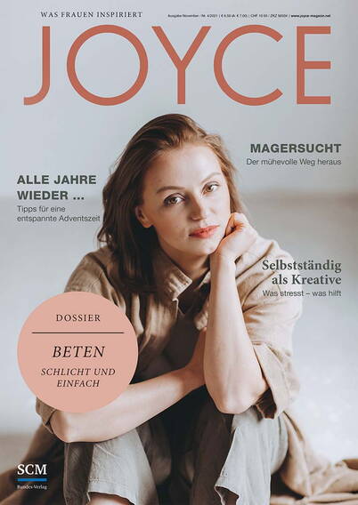 Die Zeitschrift für Frauen. Wie eine Freundin begleitet dich JOYCE durch den Alltag – beim Leben, Glauben und Feiern. Überraschend, ehrlich, vielfältig